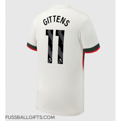 Chelsea Jamie Gittens #11 Fußballbekleidung Auswärtstrikot 2025-26 Kurzarm